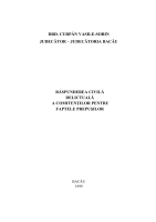 Răspunderea civilă delictuală a comitenţilor pentru faptele prepuşilor